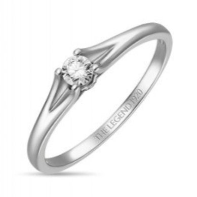 Помолвочное кольцо R01-SL06-015-G2-М12675 - Ювелирный бренд Московский ювелирный завод
