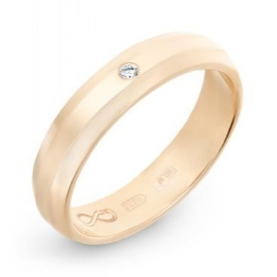Обручальное кольцо R01-WED-00007-М12687 - Ювелирный бренд Московский ювелирный завод