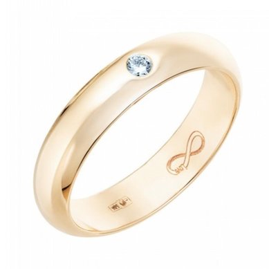 Обручальное кольцо R01-WED-00015-М12694 - Ювелирный бренд Московский ювелирный завод