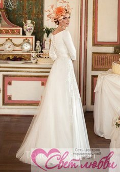 Свадебное платье С56069. А-силуэт, длинное без шлейфа.