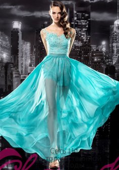 Вечернее платье С56103. С прямой юбкой, длинное без шлейфа.