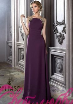 Вечернее платье С56115. С прямой юбкой, длинное без шлейфа.