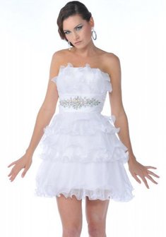 Свадебное платье Н56125. С пышной юбкой, короткое без шлейфа.