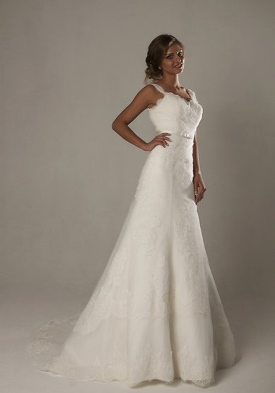 Свадебное платье Катарина шлейф-A64413 - Свадебный салон Amore MiO